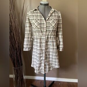 DREW Button down shirt dress